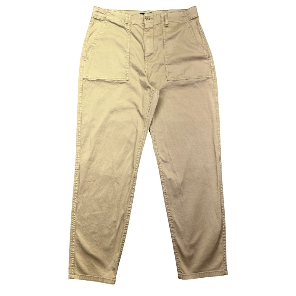 Sanctuary Utility Pants Khaki High Rise Pockets Cotton Blend Sz 32‎ Boho Grunge